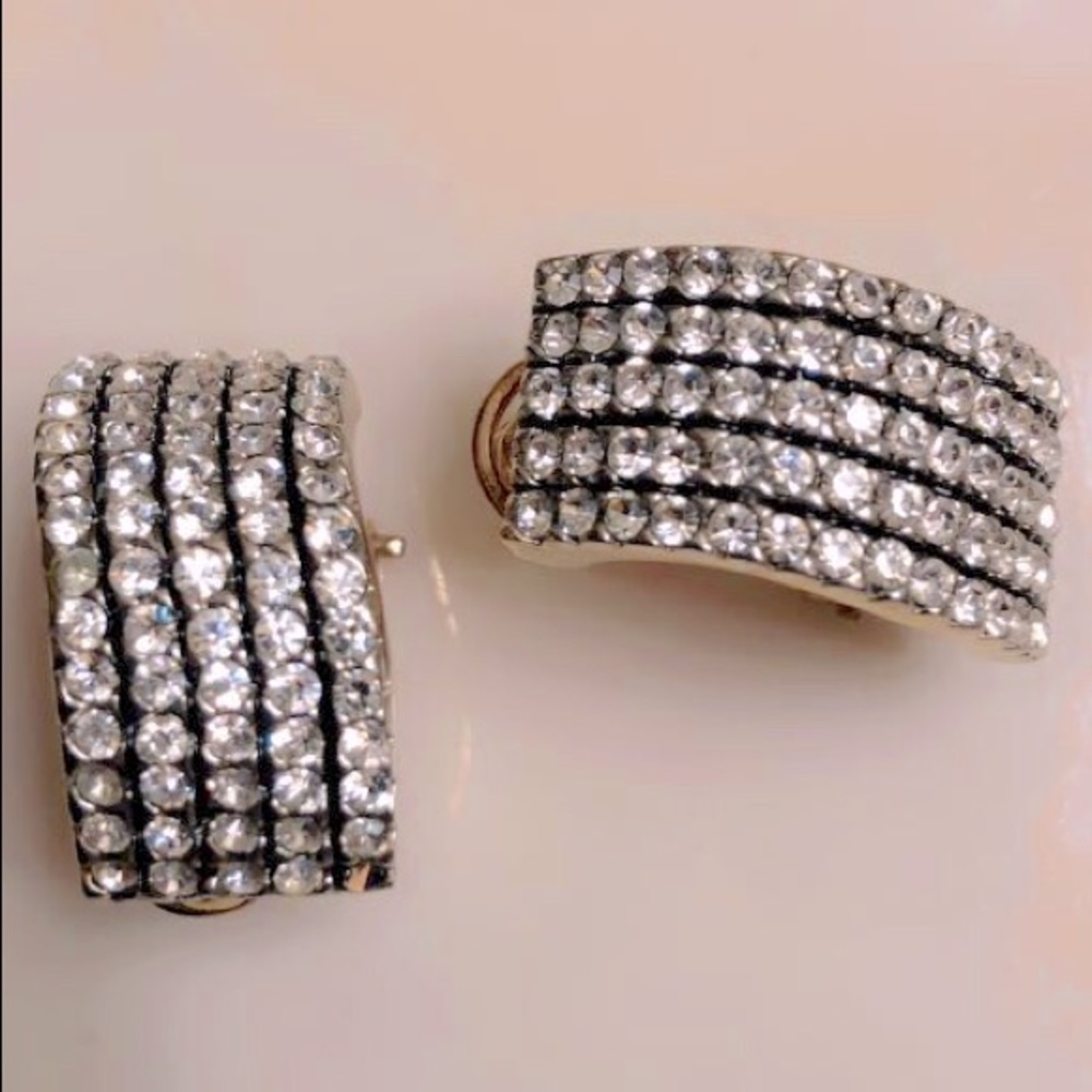 Classy cZ and gold plated earrings